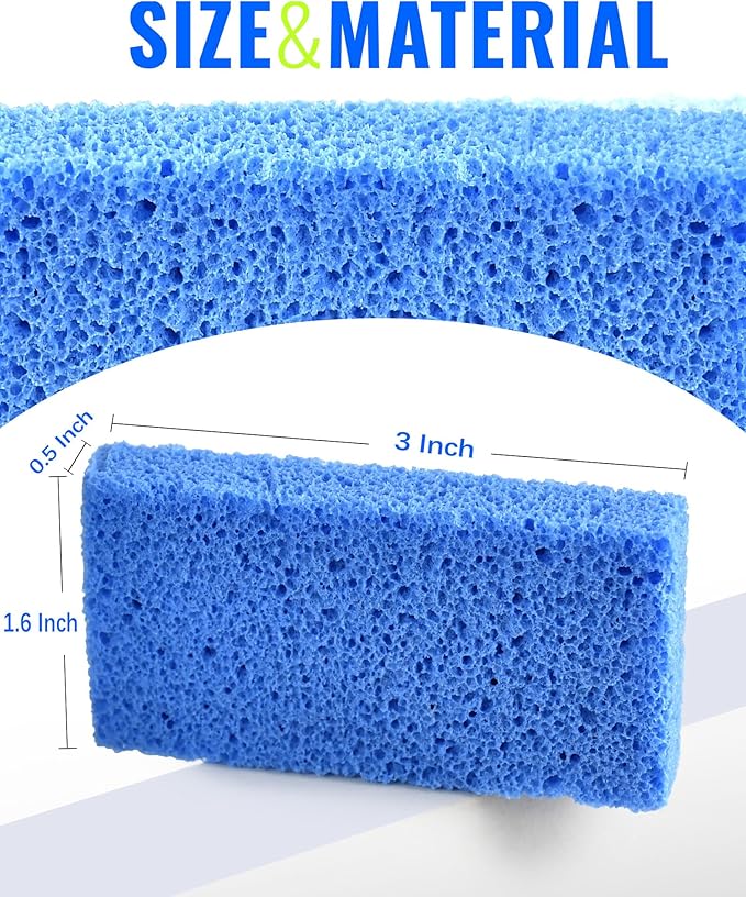 Maryton New Sharper Pumice, Professional Pedicure Tools Foot Scrubber Salon Disposable Pumice Stone Callus Remover for Feet, 40Pcs (Blue)