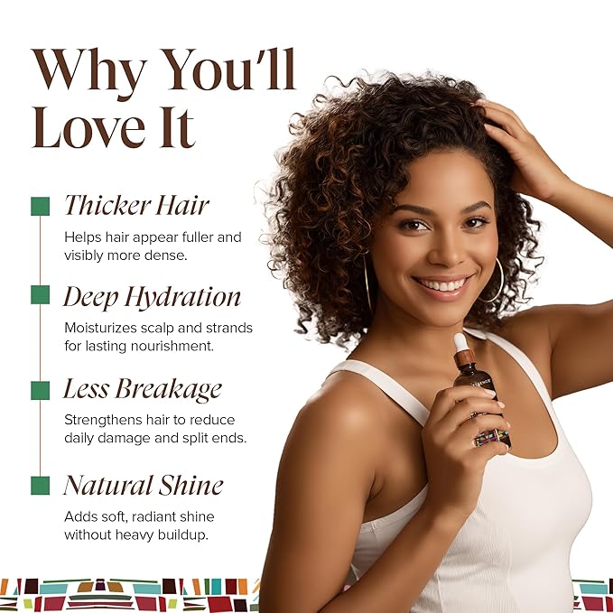 Kreyol Essence - Haitian Black Castor Oil for Skin and Hair, Glass Bottle - Cold Pressed Castor Oil, Fuller-Looking Hair, Hexane Free, Natural Humectant | 3.4 Fl Oz | Rosemary Peppermint