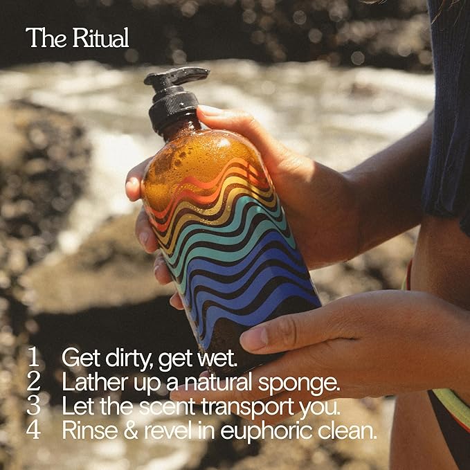 Bathing Culture, Organic Mind + Body Wash, Natural, Biodegradable, Sustainable, Vegan Personal Care, All Natural Organic Body Wash for Women and Men, 16 fl oz, Break Water Scent, Holiday Gift Idea