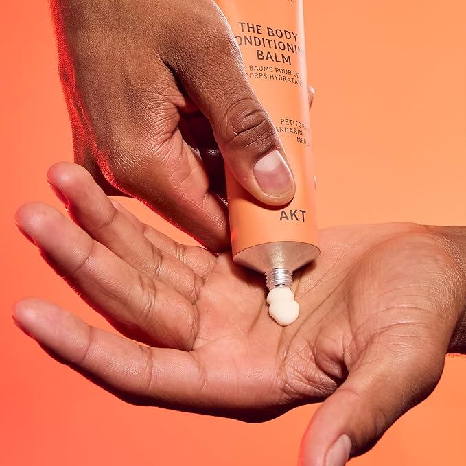 AKT The Body Conditioning Balm 3.4 Fl Oz, Firming Cream, Hydrating Body Balm with Olive Squalane & Lactic Acid, Vegan Moisturizer, Plastic Free, Sc.01 Orange Grove, All Genders