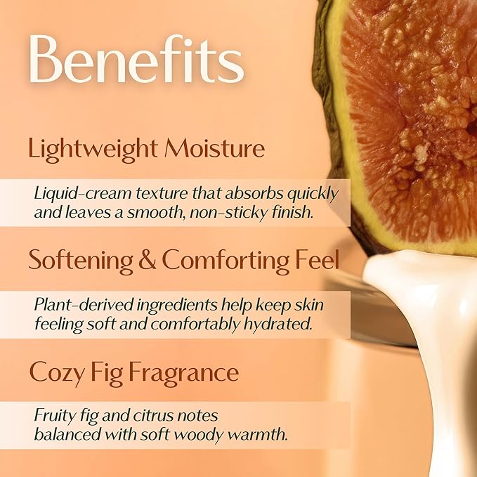 Hersteller Nearby Dive in Fig Vegan Body Lotion 10.1 fl oz - Zero-Irritation Eco-Ceramide Formula with 100% Recyclable Packaging, Non-Sticky Moisturizing