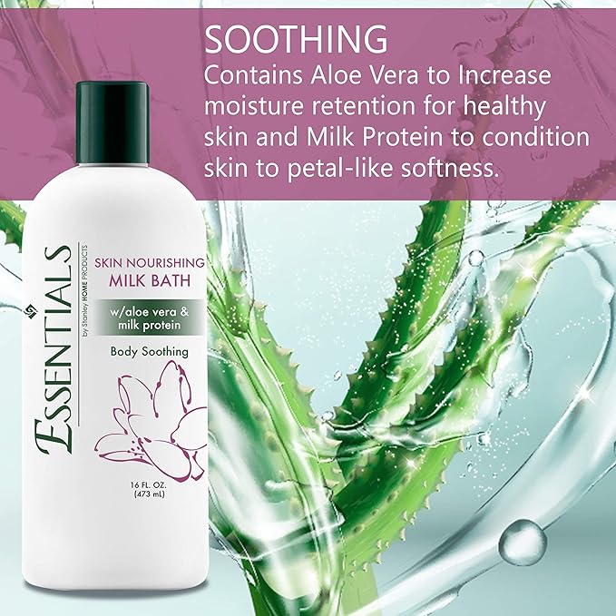 Stanley Home Products A6808 Essentials Nourishing Milk Bath for Spa & Home - Skin Moisturizer & Softener - Light, Fresh Fragrance - 16 Fl. Oz 6 Pack