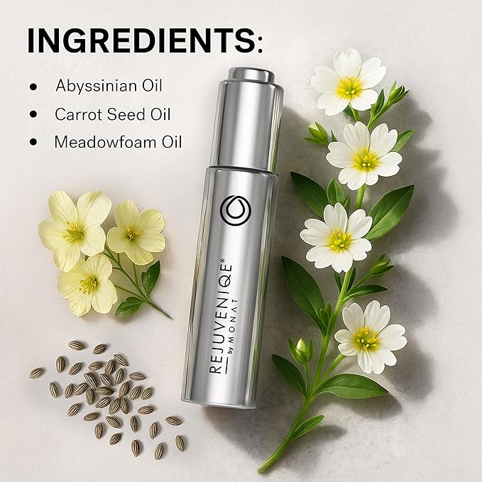 MONAT REJUVENIQE Oil – Multipurpose Hair & Skin Treatment - 13+ Natural Plant and Essential Oils – Hydrates, Strengthens, Reduces Frizz, Boosts Shine, and Provides Intense Hydration – 30ml (1.0 fl oz)