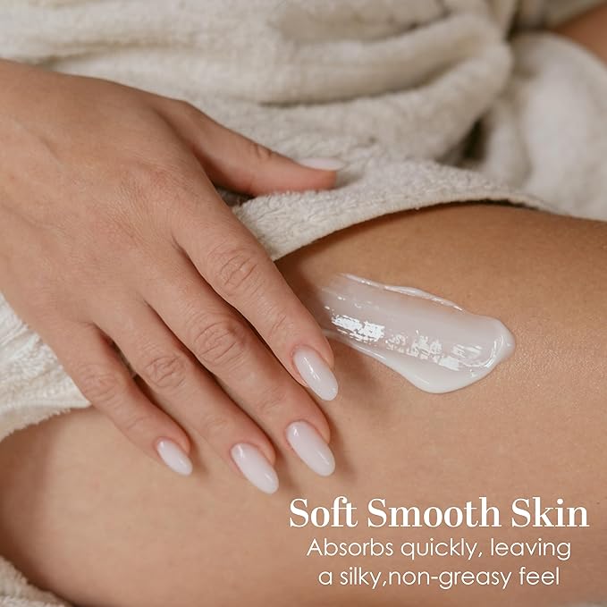 Lavender Body Butter with Shea Butter, Jojoba & Lavender Essential Oil - Natural Lotion for Women, Non-Greasy Moisturizer for Dry Skin, Whipped Body Cream