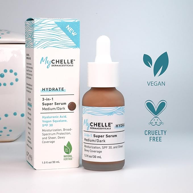 MyCHELLE Medium/Dark 3-in-1 Super Serum, 1 oz