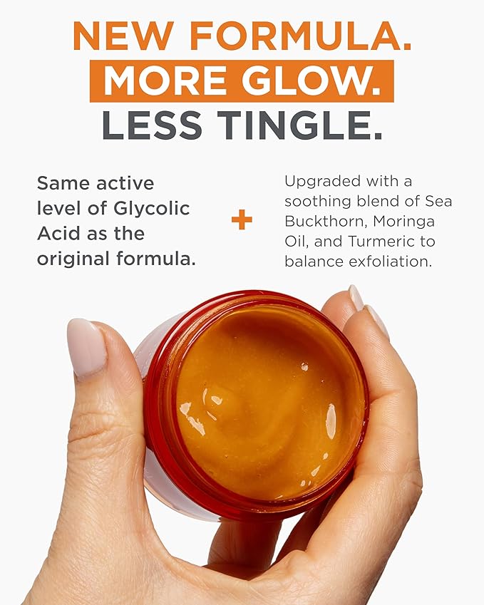 Andalou Naturals Pumpkin Honey Glycolic Mask (NEW FORMULA) - Exfoliating Face Mask with Glycolic Acid, Vitamin C for a Radiant Glow - Gentle Exfoliant Removes Dirt & Dry Skin Cells - 1.7 fl oz