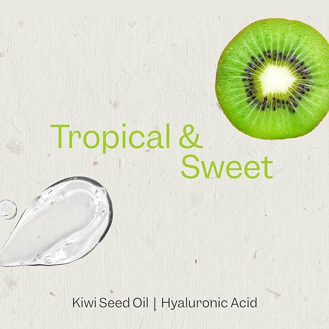 Renpure Kiwi and Hyaluronic Acid Ultra Hydrating Body Wash - Leaves Skin Moisturized - Rids Skin of Daily Grime - Gentle Formula - Dye and Paraben Free - Recyclable, Pump Bottle Design - 24 fl oz