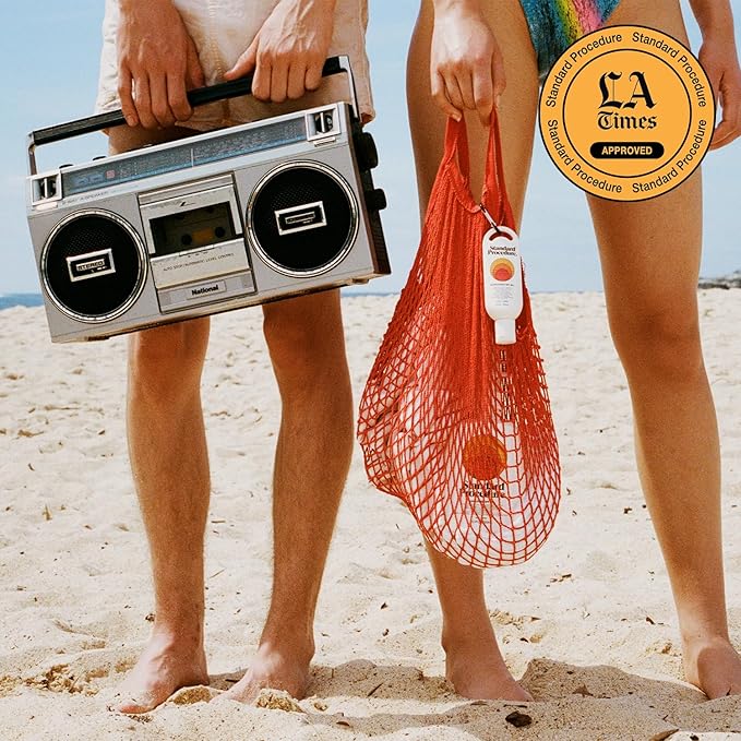 Standard Procedure. SPF 50+ Sunscreen, Travel-Size Broad Spectrum Face & Body Sunblock, 4HR Water Resistant, Organic Chemical Formula, 2 oz