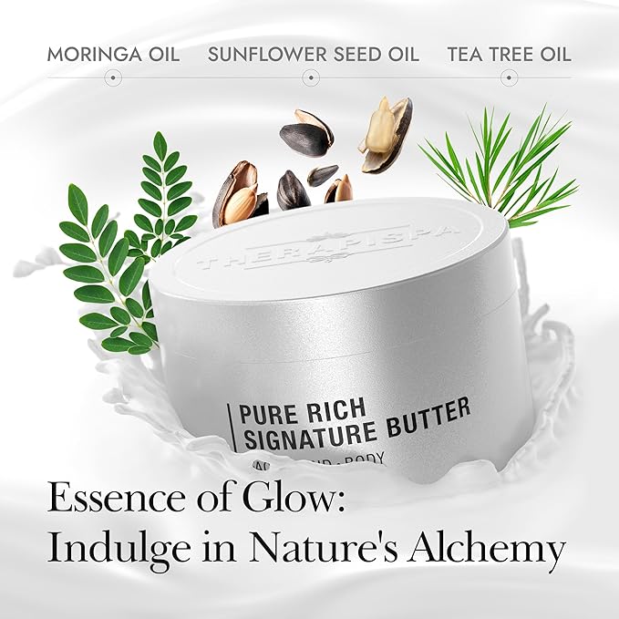 THERAPISPA Rejuvenating Body Butter – Revitalizing Body Cream with Shea Butter, Ceramides, Collagen & Vitamin B5 to Smooth & Strengthen Dry, Dull Skin (Vitamin, 7.0 fl oz)