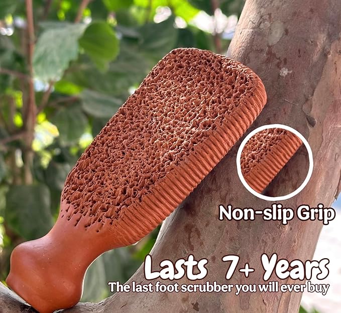 Natural Pumice Stone Made up of Terra Cotta Ancient Indus Valley Foot Scrubber Callus Remover Skin Care Kit for Hand and Dead Skin, Pedicure Tools Foot Exfoliator, Cracked Heels, Body Loofah