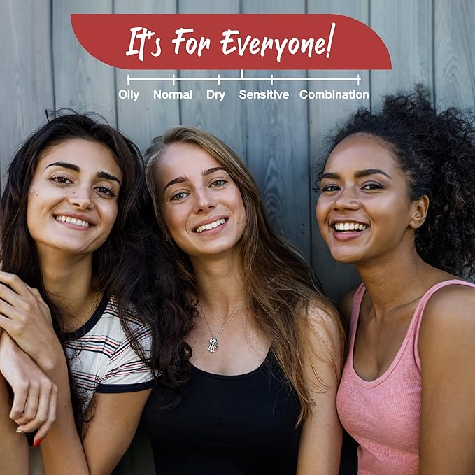 Vine Vera Merlot Facial Peeling Gel - Face and Body Scrub - Exfoliating Gel for Dry, Sensitive, Mature Skin - Face Peel with Resveratrol - 1.69 Fl Oz