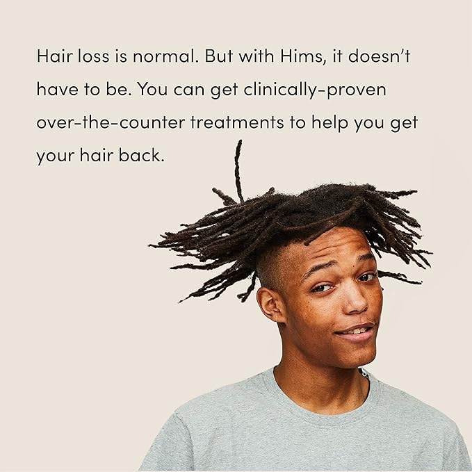 hims Thick Fix Hair Thickening Shampoo & 5% Minoxidil Treatment Foam Set - Hair Loss Treatment for Men - Moisturizing, Color Safe Shampoo & Foam - 2 Count