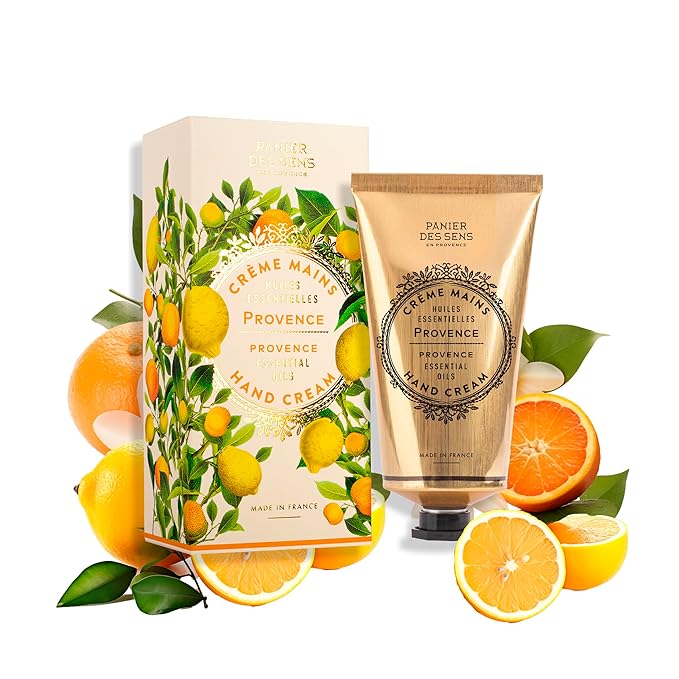 Panier des Sens Provence Hand Cream - Nourishing Shea Butter Hand Cream for Dry Cracked Hands 97% Natural Ingredients - Dermatologically Tested Hand Lotion for Woman Made in France, 2.5 fl oz