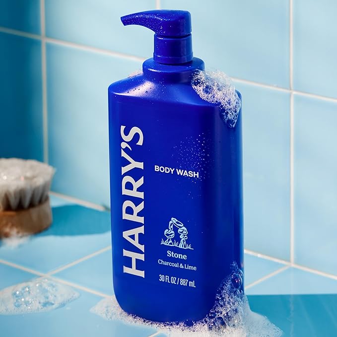 Harry's Men's Body Wash with Pump- Stone - (2 Pack) 30 fl oz - Shower Gel for Men - No Parabens, Sulfates, or Dyes