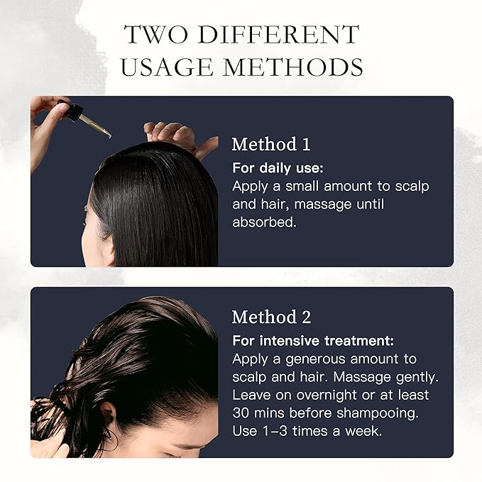 Rosemary Hair Oil – Dry Scalp & Split End Treatment with Biotin & Essential Oils for Strengthening, Nourishing, Moisturizing & Supporting Longer, Healthier Hair