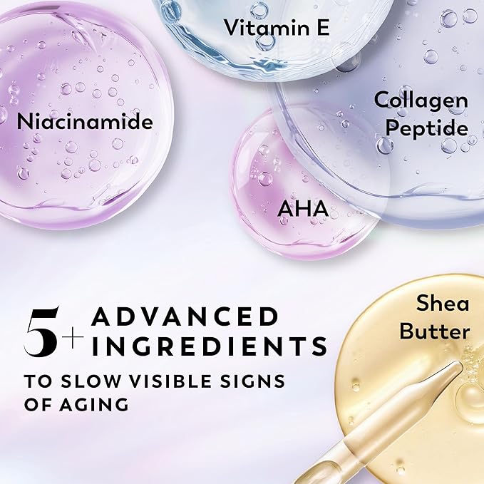 Olay Super Serum Body Cream for Dry Skin, 24hr Long Lasting Hydration, 5+ Ingredient Serum Complex for Bright Even Firm Luminous Skin, Sweet Vanilla & Soft Wood Scent,10 fl oz