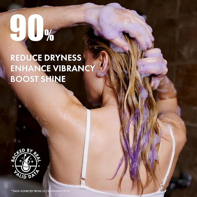 ALFHEIM Lavender+ Purple Shampoo & Conditioner Set for Blonde, Silver & Color-Treated Hair – Restores Cool Shine & Smoothness – with Quinoa Extract & Vitamin E – Sulfate Free – Travel Size 10.7 oz × 2