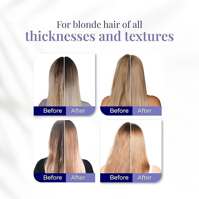 Platinum Blond, Botox Hair Treatment- Straightening, Anti-Frizz, Botox Capilar Para El Cabello- Neutralize yellow tones -Queratina para Alisar el Cabello, Cirugia Capilar para el Cabello (1kg/35.3 oz)