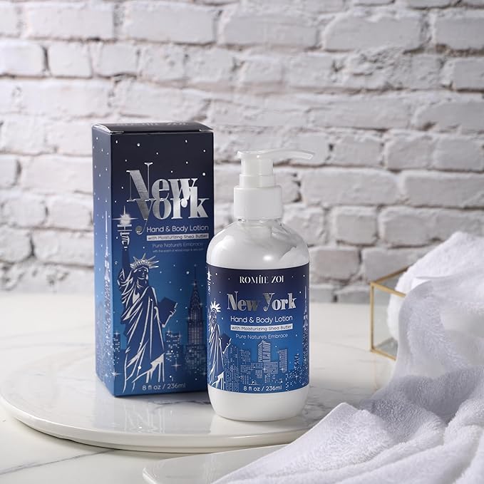 ROMIIE ZOI Daily Hand & Body Lotion with Moisturizing Shea Butter - New York with the Scent of Wood Sage & Sea Salt - 236 ML / 8 FL OZ