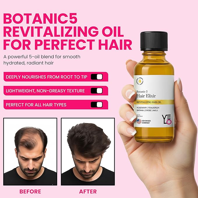 Velo Botanic5 Revitalizing Hair Oil | Hydrates & Smooths Frizz, Concentrated High Shine with Wild Camellia | Nourishes & Strengthens, Restores Moisture | Silky Oil for All Hair Types