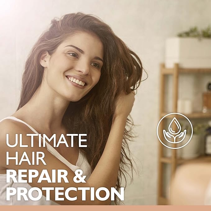 Saryna Key Hair Oil for Damage Repair - Pure African Shea Butter with Keratin & Vitamin E for Hair Treatment - Frizz Control & Split End Repair Hair Serum - Moisturizes, Shines, Softens (105ml/3.55oz)