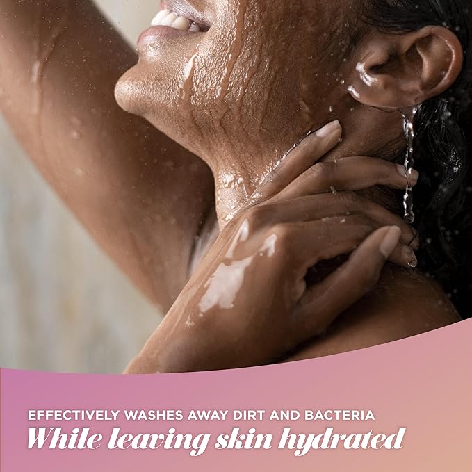 Caress Body Wash, Shea Butter & Brown Sugar, Moisturizing Body Wash for Gorgeous, Radiant Skin, Exfoliating Body Soap Liquid, 20 Fl Oz (Pack of 2)