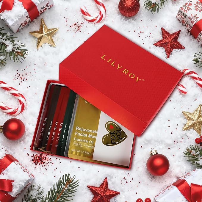 Christmas Gifts for Women and Men - 12 Packs Face Mask Set with Luxury Gift Box - Facial Mask Kit, Bath and Body Gift Set for Women | Perfect Gifts for Valentine's, Birthday, Mothers Day Gifts for Mom