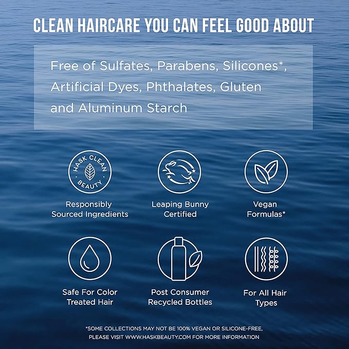 HASK Sensitive Care Shampoo + Conditioner Set | Fragrance-Free, Paraben-Free, Sulfate-Free, Gluten-Free, Vegan, Cruelty-Free, Color Safe | 12oz each