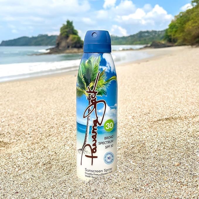 Panama Jack Continuous Spray Sunscreen - SPF 30, Broad Spectrum UVA/UVB Protection, PABA, Paraben, Gluten & Cruelty Free, Water Resistant (80 Minutes), 5.5 OZ (Pack of 12)