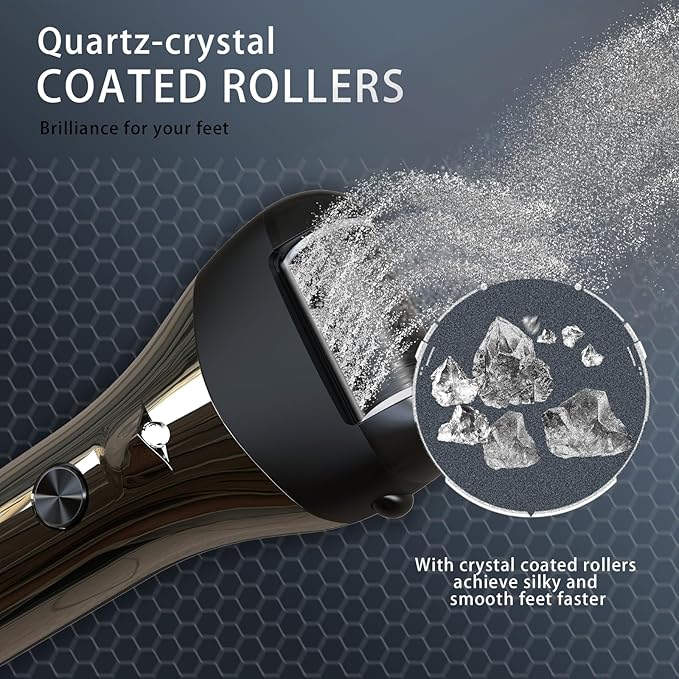 Foot Callus Remover, Rechargeable Electronic Foot File- Ideal Gift, Professional Pedicure Tools, Waterproof Foot Scrubber, Electric Pedicure Kit Feet Care for Dead Skin- Long Service Time