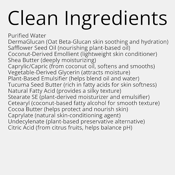 Jade Bloom Dermaglucan Beta Glucan Cream Lotion Moisturizer Skincare | Daily Hydrating Face & Body Hydration, (2oz)