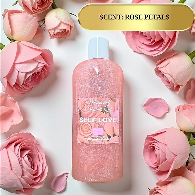 Self Love Shower Gel – Moisturizing Body Wash for Self-Care, Confidence, Healing & Soft Skin | Daily Ritual Shower Gel for Women