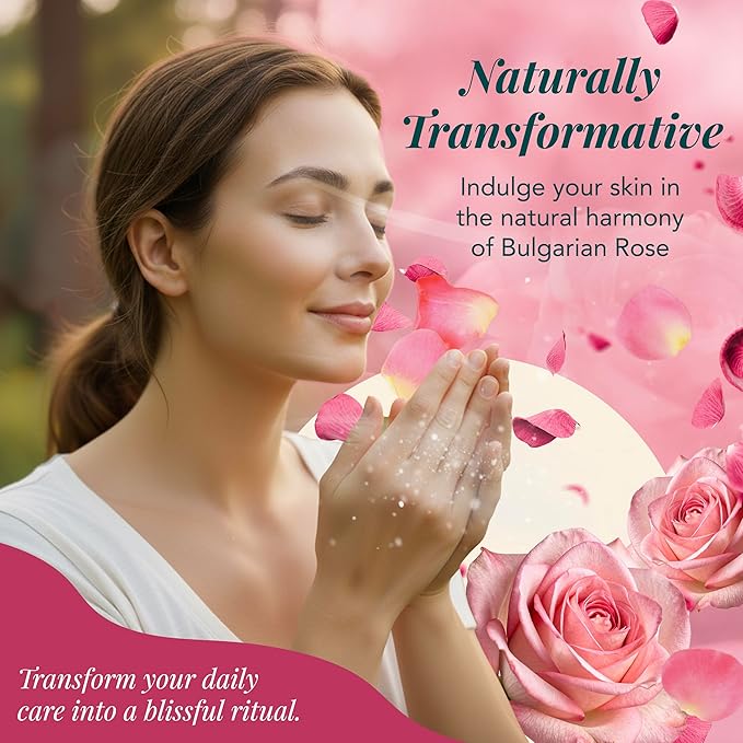 Saavy Naturals Body Cream | Made In USA | Absorbent Shea Butter Vegan Formula, Thick and Creamy Body Moisturizer, Body Lotion for Dry Skin- 8.5 Fl Oz (1, Bulgarian Rose)