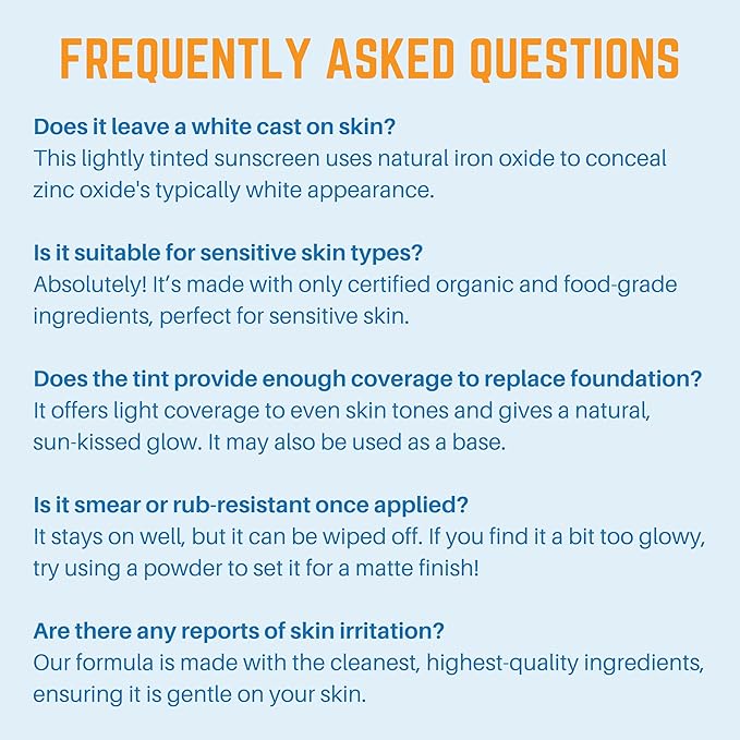 Tinted Mineral Sunscreen for Face SPF 31 by Waxhead – Non-Nano Zinc Oxide BB Cream Moisturizer, Unscented, Non-Comedogenic Facial Sunscreen & Primer for Daily Wear (Light Tint 4oz)