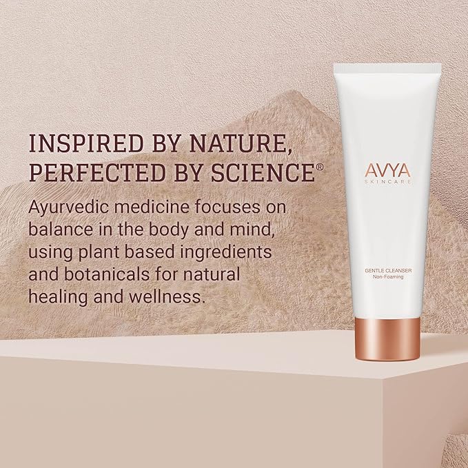 Avya Skincare Non-Foaming Gentle Cleanser/Removes Impurities and Cleans Skin Without Stripping Moisture/Fights Acne and Shrinks Pores for Improved Texture and Brightness (4oz)