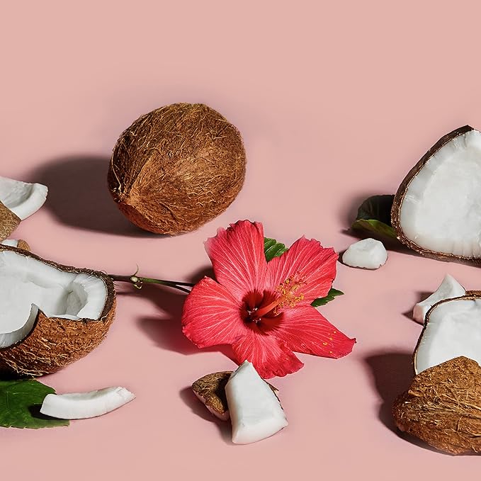 Shea Moisture Coconut & Hibiscus Massage Oil and Body Oil for Dry Skin, Bath Oil with Coconut Oil and Vitamin E Oil for Skin, 8 oz