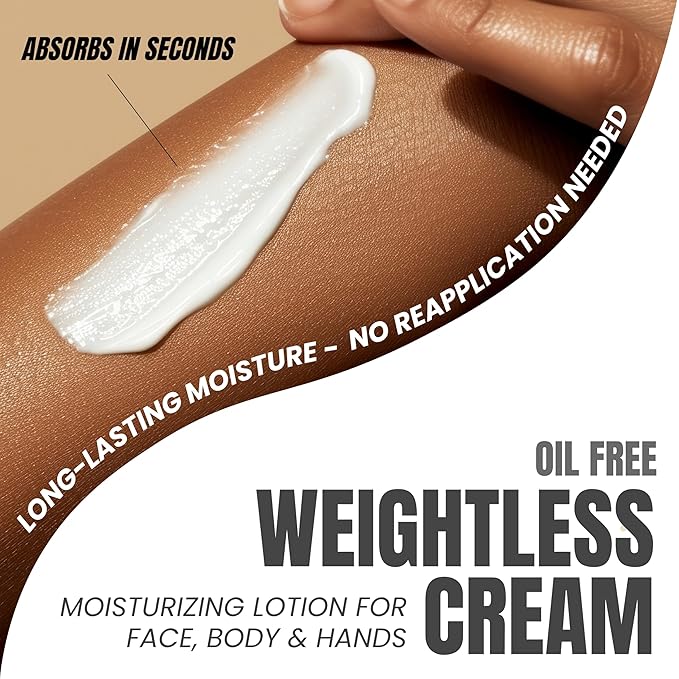 Alozera Vitamin C Body Lotion with Ceramides & Stem Cells, Anti-Aging Moisturizing Body Cream for Noticeably Brightening & Visibly Even Skin Tone, Lightweight, Fragrance Free, 16.9 oz