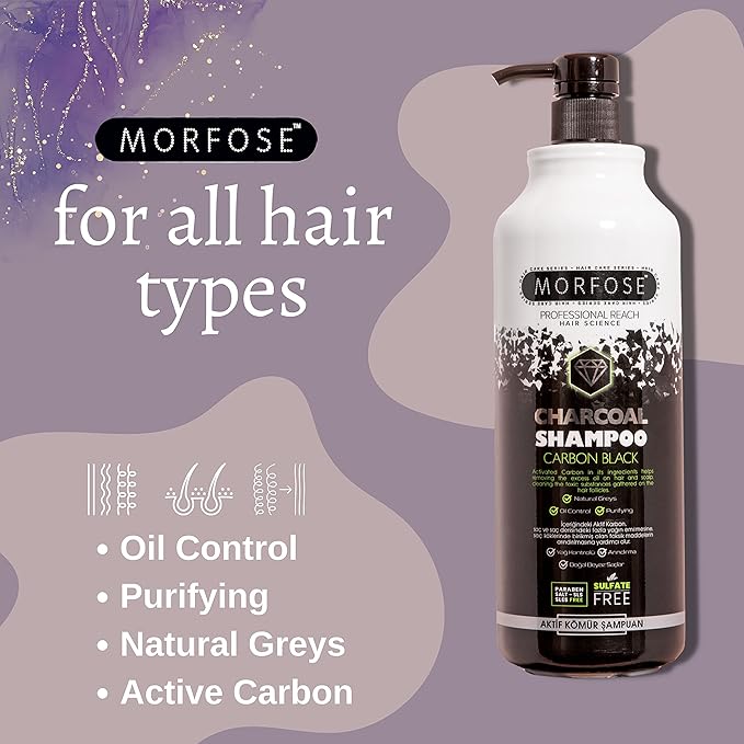 Morfose Charcoal Carbon Hair Shampoo 1000 ml