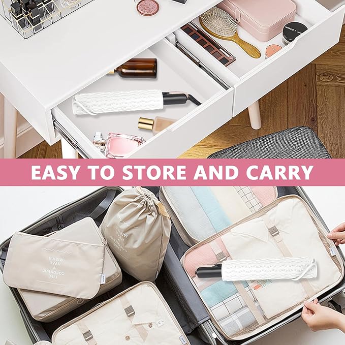 Larger Size Silicone Heat Resistant Mat for Curling Irons, Flat Irons, Hair Straightener and Other Hair Styling Tools, Portable Hot Tools Pad Cover for Travel Vanity Salon(12.0" x 9.0")