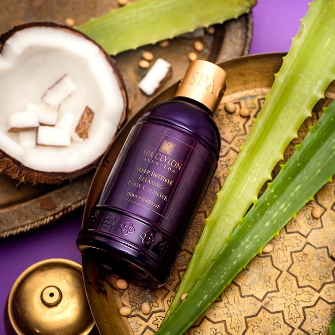 SPA CEYLON Sleep Intense Relaxing Body Cleanser | Ayurvedic Herbal Liquid Soap with Essential Oils | Shower Gel | Bath Products