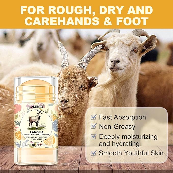 2Pcs Urea Cream 60% for Feet & Dry Cracked Skin, Cracked Heel Repair Stick Maximum Strength Moisturizing Foot & Hand Balm (Lavender)