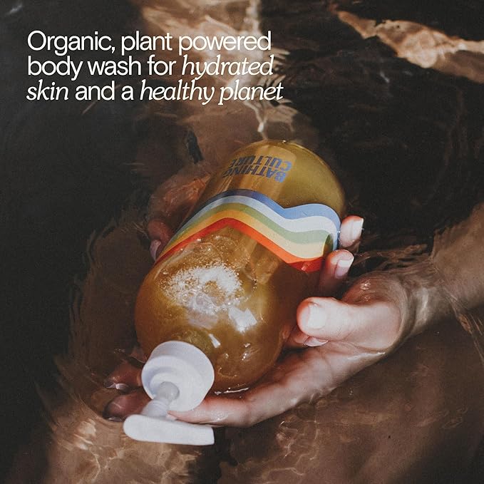 Bathing Culture, Organic Mind + Biodegradable Body Wash, Natural, Sustainable, Vegan Personal Care, All Natural Organic Body Wash for Women and Men, 16 fl oz, Cathedral Grove Scent, Holiday Gift Idea