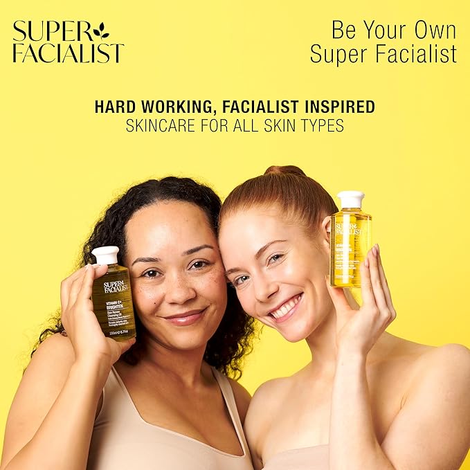 Super Facialist Vitamin C + Caffeine Under Eye Cream – Dark Circle Treatment & Serum-Cream for Puffiness – Dark Circle Treatment & Under Eye Serum – Targeted Caffeine Formula 0.5 oz