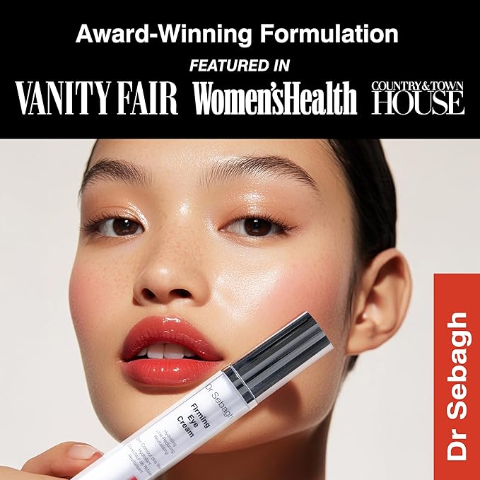 Dr Sebagh Firming Eye Cream (0.5 fl oz) - Eyecream for Dark Circle & Puffiness - Under Eye Moisturizer & Hollow Eyes Treatment - Lifting Sunken Eyes Treatment & Under Eye Plumper for Aging Skin