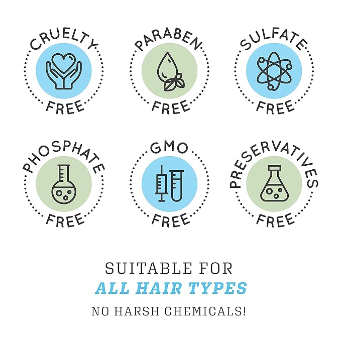 Biotin Shampoo and Conditioner for Thinning Hair Growth Thickening Shampoo for Hair Loss Treatment NATURAL Sulfate Free for Color Treated Hair Regrowth Treatment for Men Women