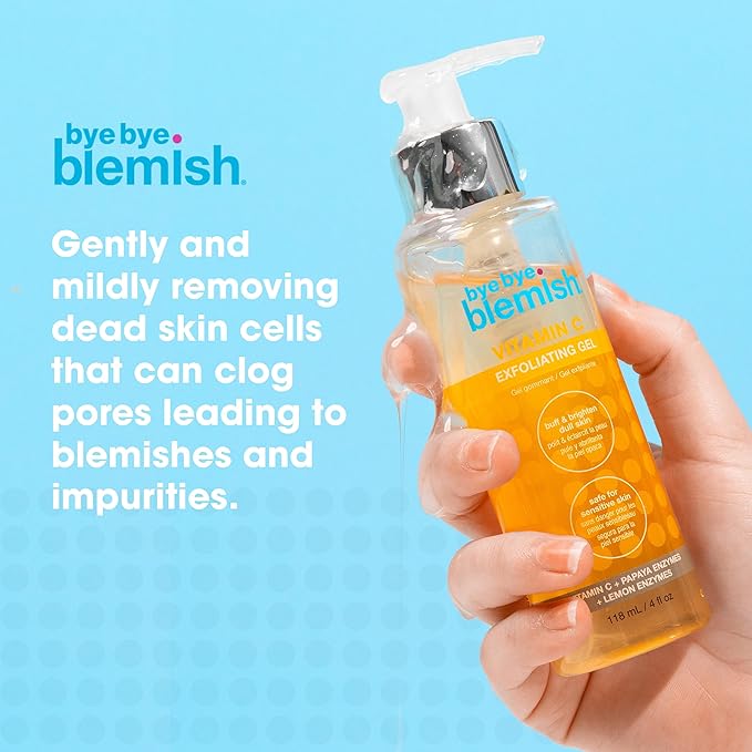 Bye Bye Blemish Vitamin C Gel Exfoliator | Gentle Exfoliating For Face | Face Scrubbing Wash For Brightening And Blemishes