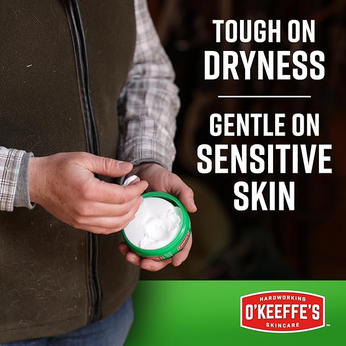 O'Keeffe's Working Hands Hand Cream for Extreme Dryness - 3.4 oz Jar (2 Pack) - Repairing Skincare for Cracked, Dry Hands