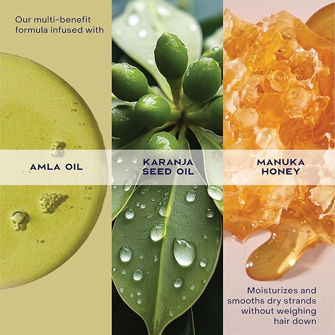 SheaMoisture Strengthen & Protect Hair Oil Manuka Honey & Yogurt Reduces Heat Damage and Protects Hair with an Amla Oil and Manuka Honey Infused Lightweight Formula 3.3fl oz