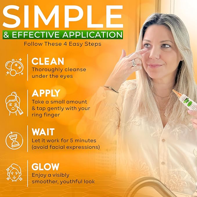 Puffy Eye Treatment Instant results – Naturally Eliminate Wrinkles, Puffiness, Dark Circle and Bags in Minutes – Hydrating Eye Cream w/ Green Tea Extract, Dead Sea Minerals by SEAMANTIKA – .8 fl.oz.