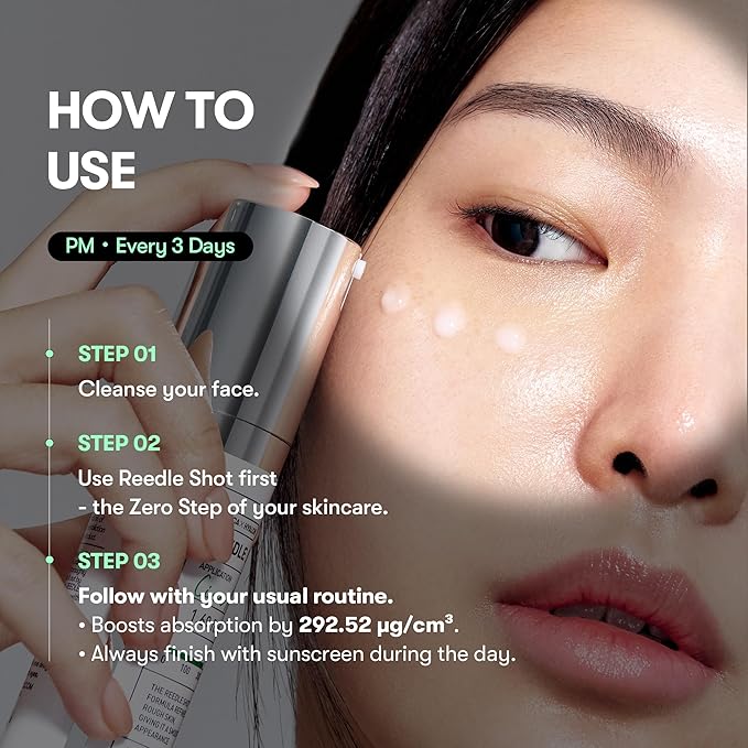 VT COSMETICS CICA Reedle Shot 300, Advanced Night Exosome, Microneedling Serum, Centella Asiatica, Hyaluronic Acid, Propolis, Soft Skin, Regeneration, Glass Skin, Korean Skin Booster 1.69Fl Oz (50ml)